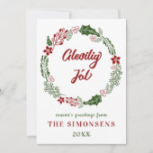 フェロー語のクリスマスメッセージ、カスタム シーズンカード (正面)