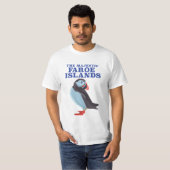 フェロー諸島のニシツバメメグロ Tシャツ (正面フル)