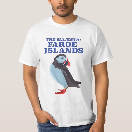 フェロー諸島のニシツバメメグロ Tシャツ (正面)