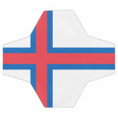 フェロー諸島の旗 サッカーボール (フラット)