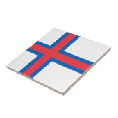 フェロー諸島の旗 タイル (側面)