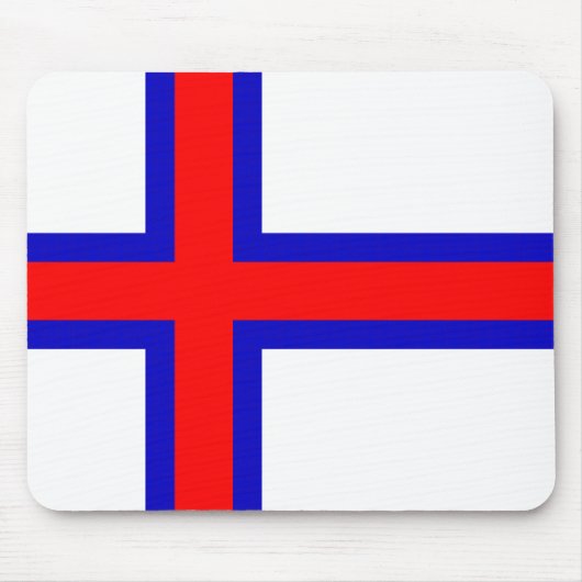 フェロー諸島の旗 マウスパッド (正面)