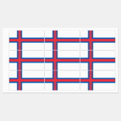 フェロー諸島の旗 ラベル (シート)