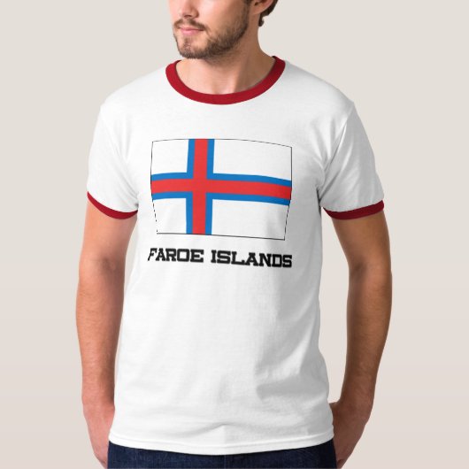 フェロー諸島の旗 Tシャツ (正面)