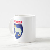 フェロー諸島の紋章(デンマーク) コーヒーマグカップ (正面左)