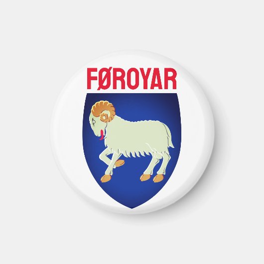 フェロー諸島の紋章(デンマーク) マグネット (正面)
