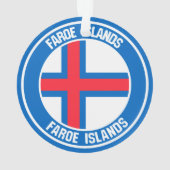 フェロー諸島ラウンドエンブレム オーナメント (裏面)