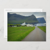 フェロー諸島ヴィダレイディ ポストカード (正面/裏面)