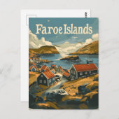 フェロー諸島ヴィンテージ ポストカード (正面/裏面)