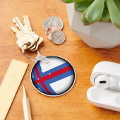 フェロー諸島国旗のキーチェーン キーホルダー