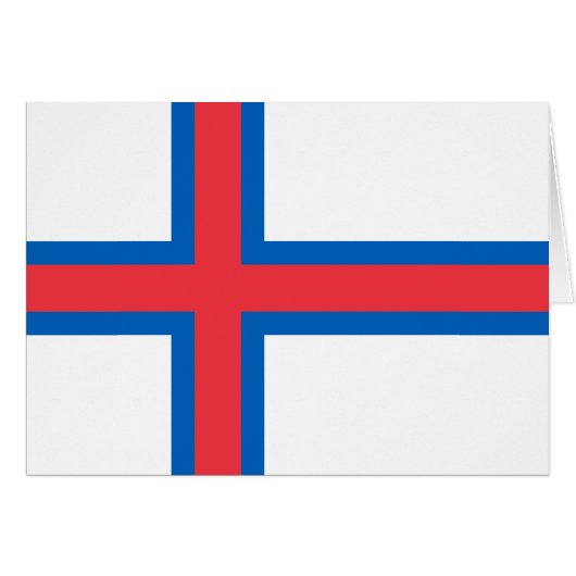 フェロー諸島国旗 (正面横)