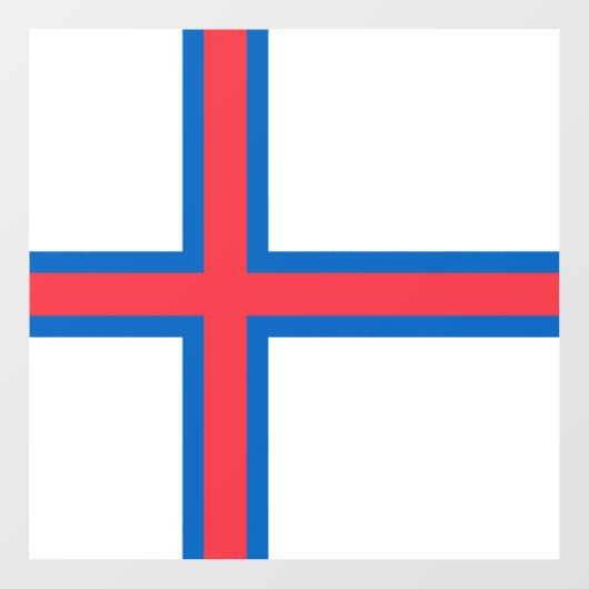 フェロー諸島国旗 ウィンドウサイン (シート)