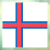 フェロー諸島国旗 ウィンドウサイン (シート3)