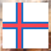 フェロー諸島国旗 ウィンドウサイン (シート2)