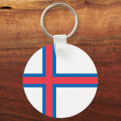 フェロー諸島国旗 キーホルダー (正面)
