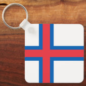 フェロー諸島国旗 キーホルダー (正面)