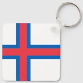 フェロー諸島国旗 キーホルダー (裏面)