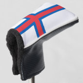 フェロー諸島国旗 ゴルフヘッドカバー (3/4 正面)
