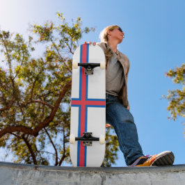 フェロー諸島国旗 スケートボード