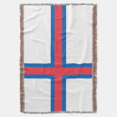 フェロー諸島国旗 スローブランケット (正面縦)
