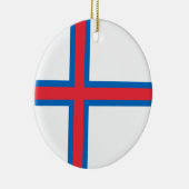 フェロー諸島国旗 セラミックオーナメント (右)