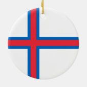 フェロー諸島国旗 セラミックオーナメント (裏面)
