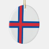 フェロー諸島国旗 セラミックオーナメント (右)