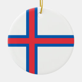 フェロー諸島国旗 セラミックオーナメント