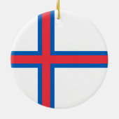 フェロー諸島国旗 セラミックオーナメント (裏面)