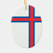 フェロー諸島国旗(デンマーク) セラミックオーナメント (裏面)