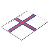 フェロー諸島国旗 ノートブック (左側)