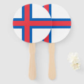 フェロー諸島国旗 ハンドファン (正面&裏面)