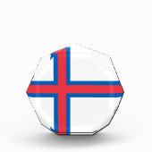 フェロー諸島国旗 フォトブロック (正面)