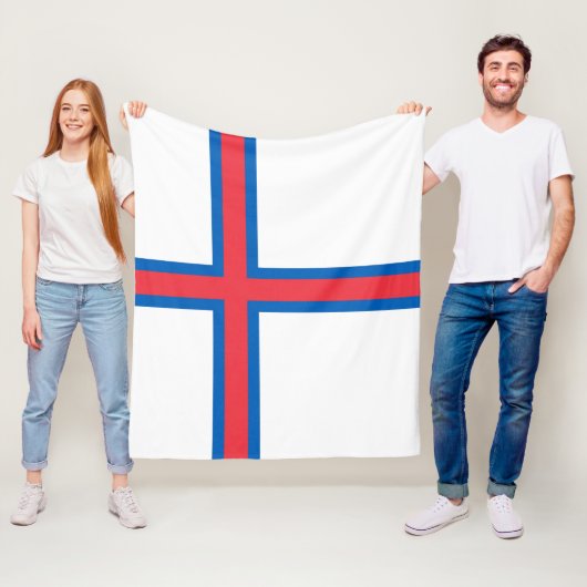 フェロー諸島国旗 フリースブランケット (インサイチュ)