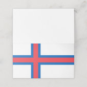 フェロー諸島国旗 プレイスカード (外部開封)