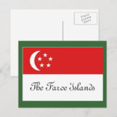 フェロー諸島国旗 ポストカード (正面/裏面)