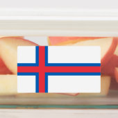 フェロー諸島国旗 ラベル (貼付)