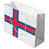 フェロー諸島国旗 ラージペーパーバッグ (裏面アングル)