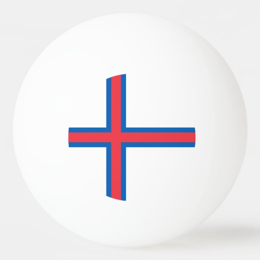 フェロー諸島国旗 卓球ボール (裏面)