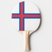 フェロー諸島国旗 卓球ラケット (正面)
