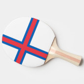 フェロー諸島国旗 卓球ラケット (横)