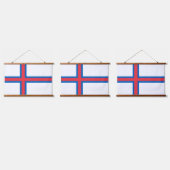 フェロー諸島国旗 吊り下げ型タペストリー (トリプル)