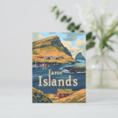 フェロー諸島旅行 ポストカード (スタンド正面)