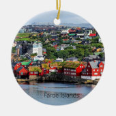 フェロー諸島（トルシャブン） セラミックオーナメント (正面)