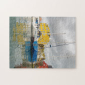 フェロー諸島| Tórshavn港 ジグソーパズル (横)