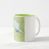 フェワレイクネパールの地図 ツートーンマグカップ (正面右)