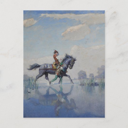 フェンを横切る、c.1916年、西暦 ポストカード (正面)