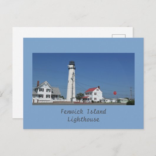 フェンウィックアイランドライトハウスポストカード ポストカード (正面/裏面)