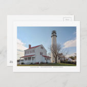 フェンウィックアイランドライトハウス。 ポストカード (正面/裏面)