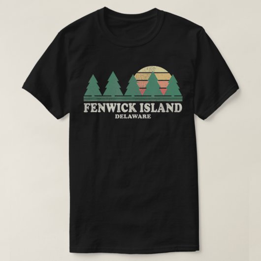フェンウィックアイランドDEヴィンテージスローバックティーレトロ70s  Tシャツ (デザイン正面)